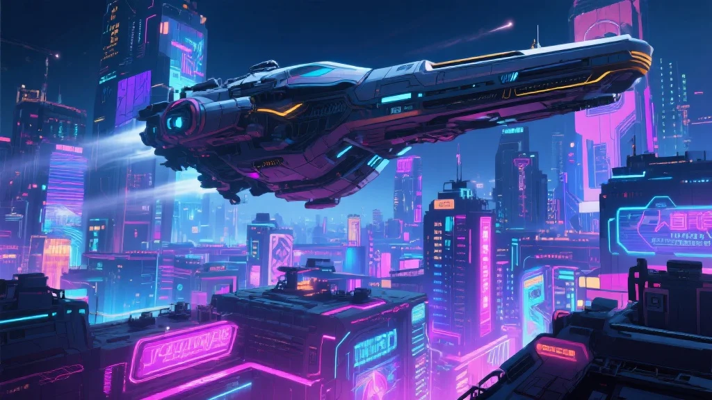 未来科幻游戏世界场景